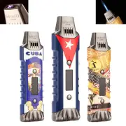 Lubinski USB Lighter Turbo Torch Dual Arc Windproof For Gas Electronic Butane