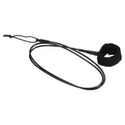 7ft x 5.5mm Surfboard Leash Straight Leashes Leg Rope Wrist String, Black