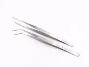 New 2Pcs 6.3" Stainless Steel Professional Tweezers Jewelry Hobby Crafts Tools