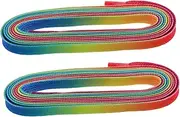 [GALPADA] 1 Pair Rainbow Gradient Laces Sneakers Patterned Shoe Laces Fashion Shoe Lace Sneaker Color-matching Shoelaces Light-up Rope Shoelace Ice Skate Laces Rope Shoe Laces Polyester