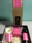 Reed Diffuser Rose, Geranium & Grapefruit w/gift box bath oil, soap, soy candle