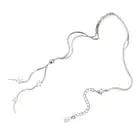Unique Pull Chain Necklace Star and Fringes Neckchain for Girls Drawable Choker