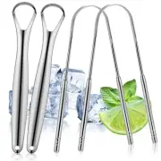 4 Pack Tongue Scraper, Hygienic Seal-Pack, Professional Eliminate Bad Breath,...