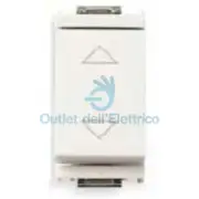 Vimar Idea Button Switch Double For Shutters Salts / Down White 16150.B
