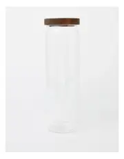 [The Cooks Collective] Storage Jar with Acacia Lid 1550ml in Bamboo/Glass