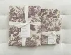 Pottery Barn SORREL TOILE Duvet Cover Full Queen & Euro Shams Plum Sold Out NWT