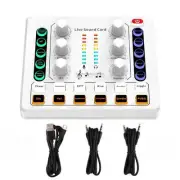 M8 Versatile Sound Card Body For Win/Mac OS/Android/IOS Wide Compatibility
