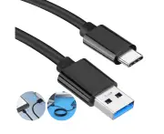 10cm Type C Cable To USB Type A Short Small USB-C Male Data Cord