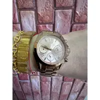 在飛比找蝦皮購物優惠-MK5799 三眼錶 玫瑰金 手錶