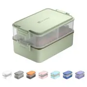 Stackable Bento Box Adult Lunch Box | Meet All You On-the-Go Needs for Food, ...