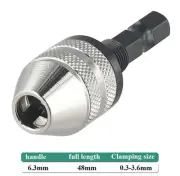 Hold Non Quick Change Drill and Driver Bits with Aluminum Alloy Adapter