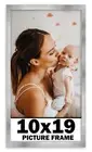 10x19 Frame Stainless Steel Silver Picture Frame Photo Frame UV Acrylic