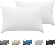 Dreamzie Pillowcases (Set Of 2) - White - For Pillows 40 x 60 cm - 100% Cotton Jersey - Cotton Pillowcase - Pillow Cover For Bed - Pillowcase Pillow -Pillow Protector Resistant and Hypoallergenic