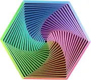 Fractal Fidget Hexagon 13 cm - Fidget Toys for Adults, Spiral Design 2025, Sensory Toy for Relaxation & Stress Relief, Ideal Fidget Against Everyday Stress