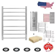 Efficient Electric Towel Warmer with Timer - Wall Mounted, 304 Stainless Steel