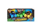 Monster Jam, Charged Crushers 3-Pack Grave Digger, Son-Uva Digger and Earth Shaker, 1:64 Scale
