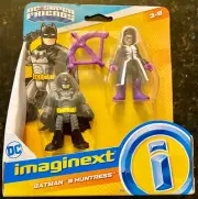 BATMAN & HUNTRESS Fisher-Price IMAGINEXT DC Super Friends NEW Sealed