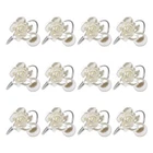 12X Flower Napkin Ring Napkins-Holder Table Decoration For Party Wedding Kitchen