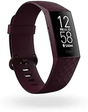 Fitbit [International Version] Charge 4 Advanced Fitness Tracker with GPS, Heart Rate, Sleep and Swim Tracking - Rosewood