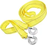 NUOBESTY Heavy Duty Tow Rope with Hooks Dual Towing Strap for Trucks and Suvs Easy to Use Tow Strap Durable and Flexible Vehicle Emergency Towing