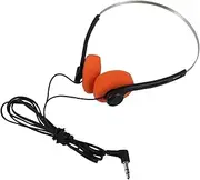 KALLORY Lightweight Adjustable School Headphones with Safe Volume Limiting Comfortable Fit for Classroom and Library Use Classic Retro Design