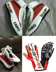 Birel Art Go Kart Race Shoes & Matching Gloves