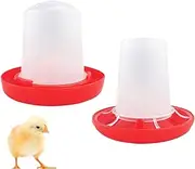Chicken Water Feeder, Automatic Baby Chick Feeder, Food Dispenser for Farm Pet Backyard Indoor Barn Quail Livestock Outdoor