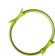 Pilates Ring for Women - 14.96 Inches Pilates Hoop Resistance Fitness Ring | Double Grip Exercise Equipment Toning Yoga Accessories for Thighs & Arms