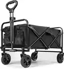 New Heavy Duty Foldable Fishing Trolley Pull Cart Garden Camping Festival Beach
