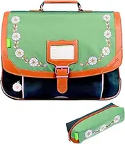 [Blumie Shop] 38cm School Bag Set + Matching Rectangle Pencil Case + Wooden Bookmark Cat Blumie