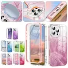Shockproof Gradient Full Body Case Cover For iPhone 16 15 14 13 12 11 Pro Max