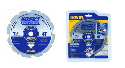 Irwin Marathon 7-1/4" 184mm - 4T Fiber Cement Board Circular Saw Blade - 4935473