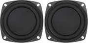 uxcell 2 Pcs Passive Radiator 3 Inch Woofer Vibrating Membrane, Rubber Vibration Diaphragm Plate Subwoofer for Bass Speaker Replacement, DIY