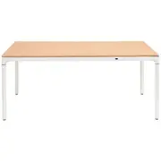 Skein Electric Sit Stand Table Desk 1600mm Oak/White