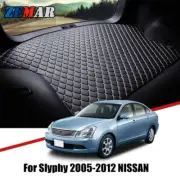 Leather Rear Trunk Tray Boot Liner Cargo Floor Mat For Nissan Slyphy G11 2005-12