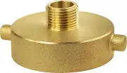 Fire Hydrant Hose Adapter 2-1/2 NST/NH Female x 3/4 GHT Male Brass Fire