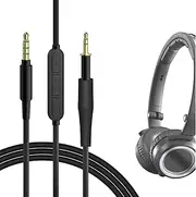 Geekria Audio Cable with Mic Compatible with AKG K451, K452, Q460, K480, K430, K450 Headphones, 2.5mm to 3.5mm Replacement Stereo Cord with Inline Microphone and Volume Control (4 ft/1.2 m)