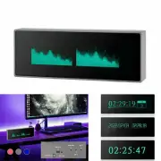 Music Spectrum Display Analog VU Meter VFD Clock Sound Level Indicator MIC