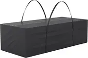 Cushion Bag, Garden Cushions, Protective Cover, UV-Resistant, Heavy Duty, Tear-Resistant Oxford Fabric Storage Bag for Christmas Tree Cushions (173 x 76 x 51 cm)