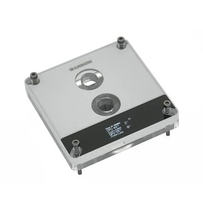 Barrow OLED Display CPU Waterblock with Hardware Monitor, 5v aRGB, INTEL - White