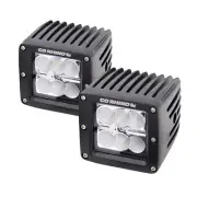 Go Rhino 751002 Pair of 3" LED Cube Lights Black Housing