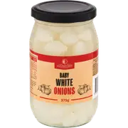 Sandhurst Baby White Cocktail Onions 375g x 1