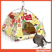 在飛比找蝦皮購物優惠-Sp- 倉鼠鳥鸚鵡帳篷屋吊床吊巢床軟墊寵物用品