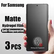 3 pcs Screen Protector For Samsung Galaxy S24 Ultra Plus S23 S22 S21 S20 Plus Ultra Note 20 Ultra 10 Plus S25 Ultra TPU Hydrogel Matte Anti Bubbles Anti-Finger