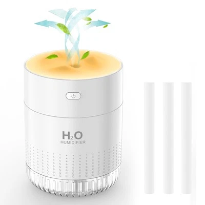Portable Mini Humidifiers For bedroom baby, 350ml Small Cool Mist Humidifier ...