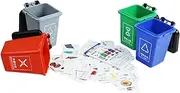 Garbage Classification Toy Tiny Educational Recycling Toy Waste Management Curbside Garbage Bin for Toddlers, Large