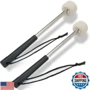Biaungdo 2 Pack Drum Mallet, 32cm/12.6" Wool Felt Drum Stick, Bass Drum Malle