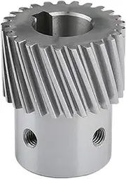 Gears Pinion Gear Set, Pinion Gear Left Hand Helical Gear 1.25M 1.5M 2 Module 20T 25T 30T 40T 50T Spiral Helical Gear Machine Transmission System Helical Rack Gear bore Shaft(1.5m 45t 20mm Bore)