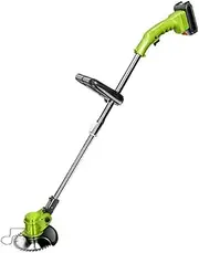 SHTFFW Lawnmower with 15cm Cutting Width, Electric Lawnmower with Battery and Charger, Height Adjustable