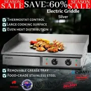 Devanti Commercial Electric Griddle Stainless Steel BBQ Grill Hot Plate 4400W